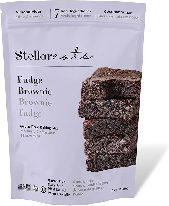 Stellar Eats Fudge Brownie Baking Mix, 10.4 oz, 1 Pack - Grain Free, Gluten Free, Dairy Free, Pla... | Amazon (CA)