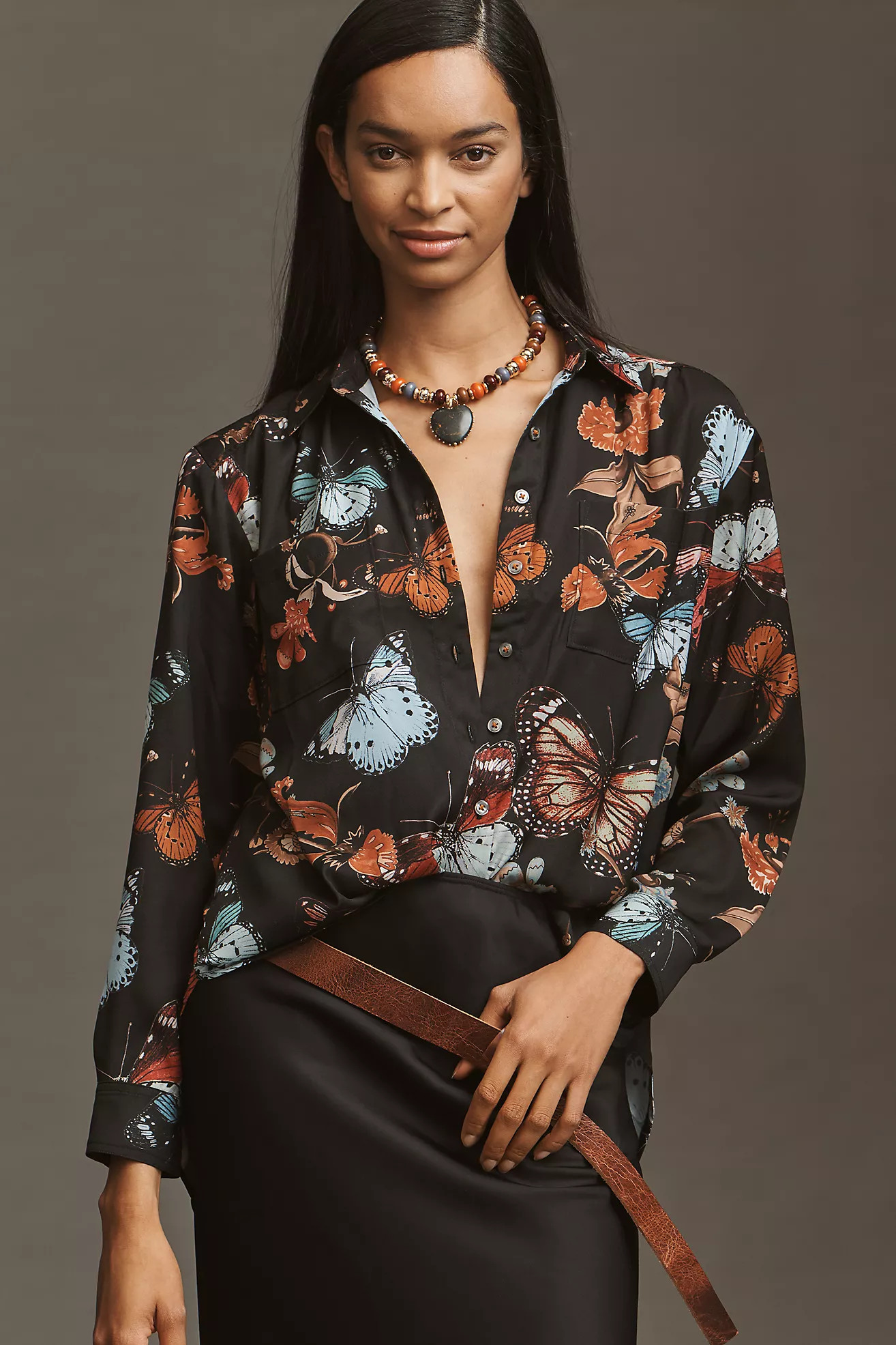 The Brielle Relaxed Buttondown Blouse | Anthropologie (US)