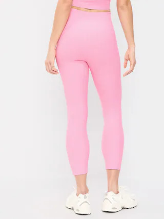 High-Waisted PowerSoft Crop Pocket Leggings | Old Navy (US)