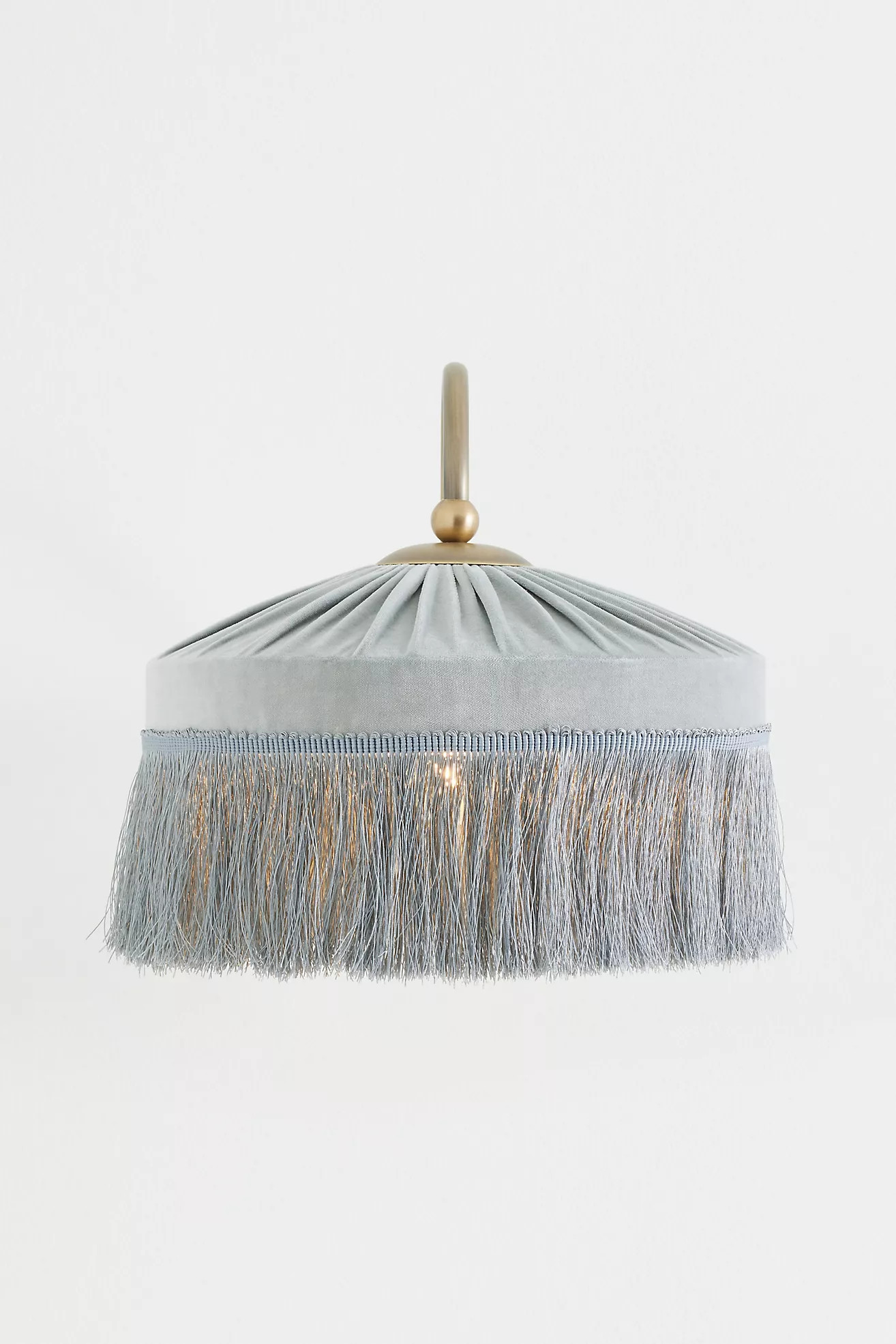 Sinclair Tassel-Fringed Velvet Sconce Wall Light | Anthropologie (US)