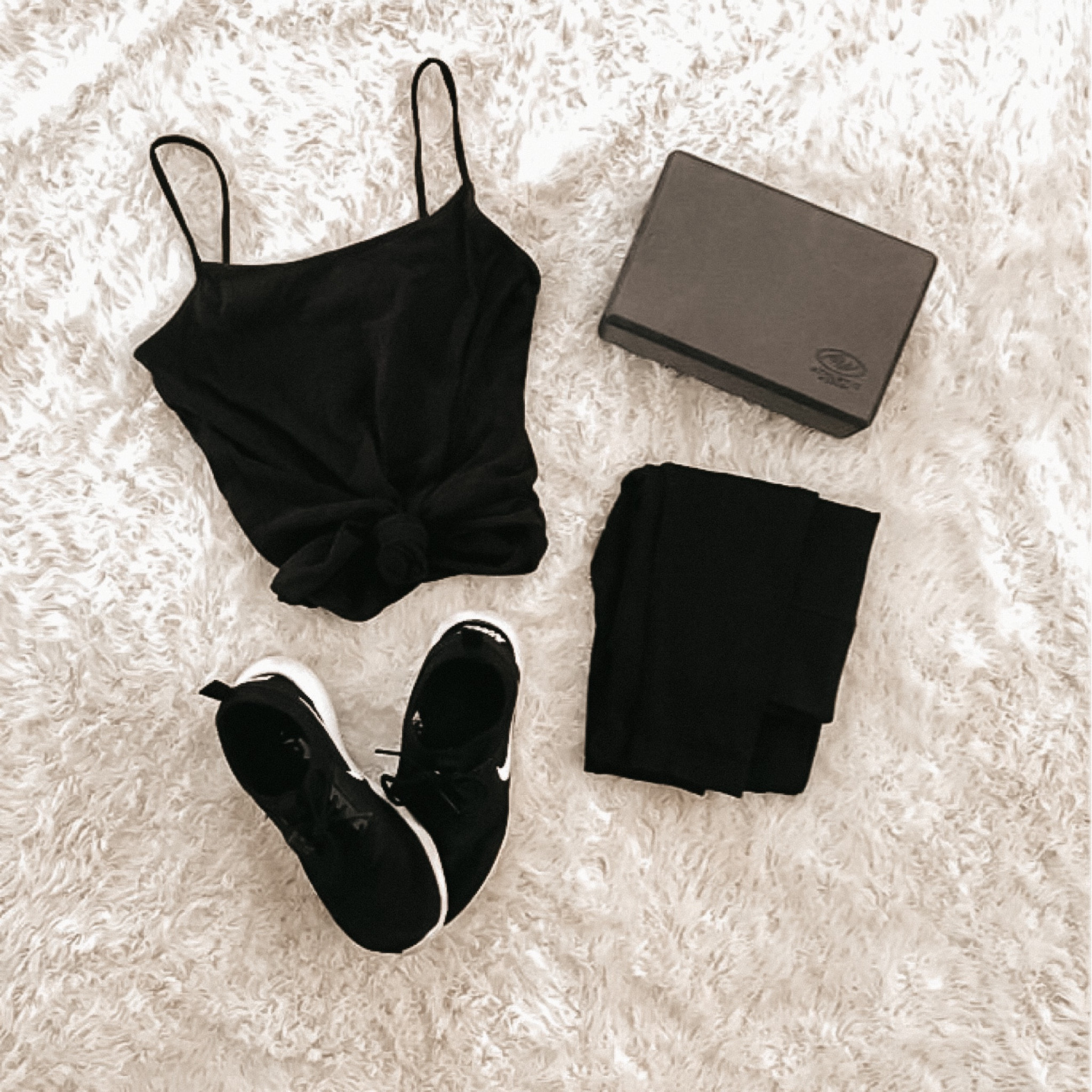 Running essentials ✨ 
Tank top 
Leggings 
Nikes 

#LTKFind #LTKSeasonal #LTKfit