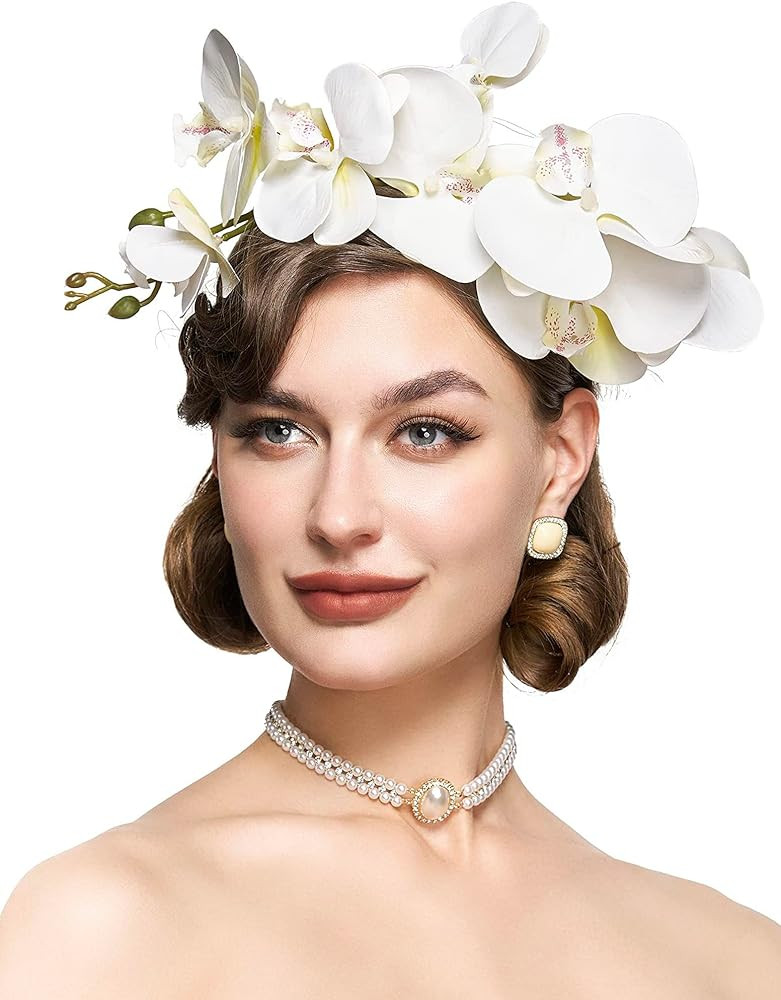 Coucoland Butterfly Fascinator Hat Monarch Butterfly Headband Crown Tea Party Halloween Costume H... | Amazon (US)