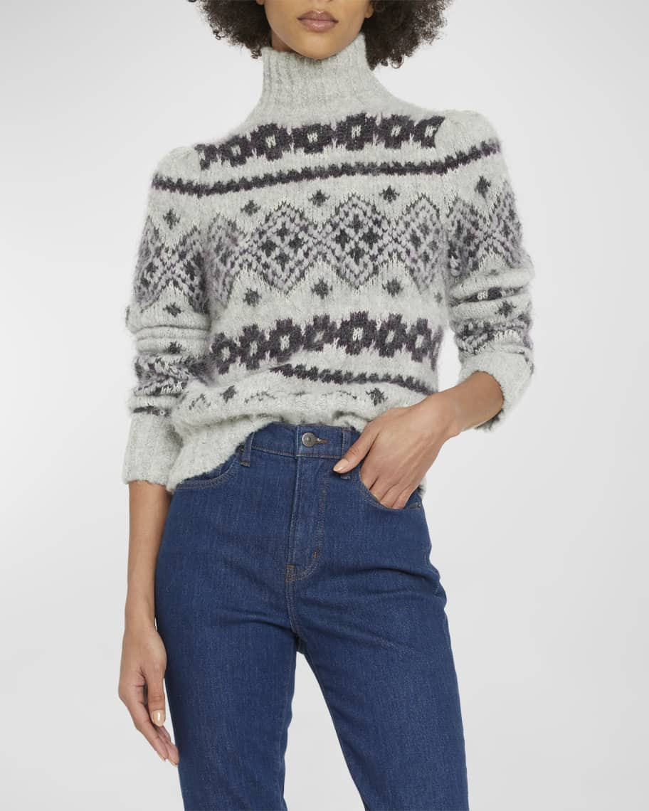 Veronica Beard Chiana Fairisle Sweater | Neiman Marcus