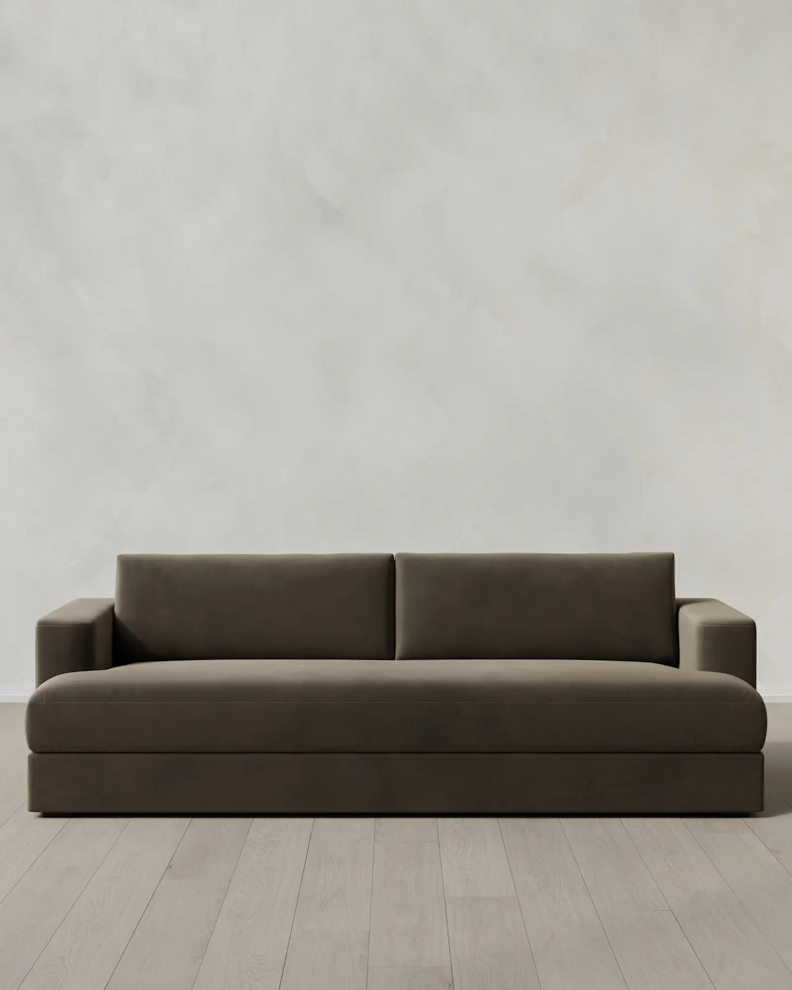 Sierra Curved Arm Sofa in Performance Velvet | Quince