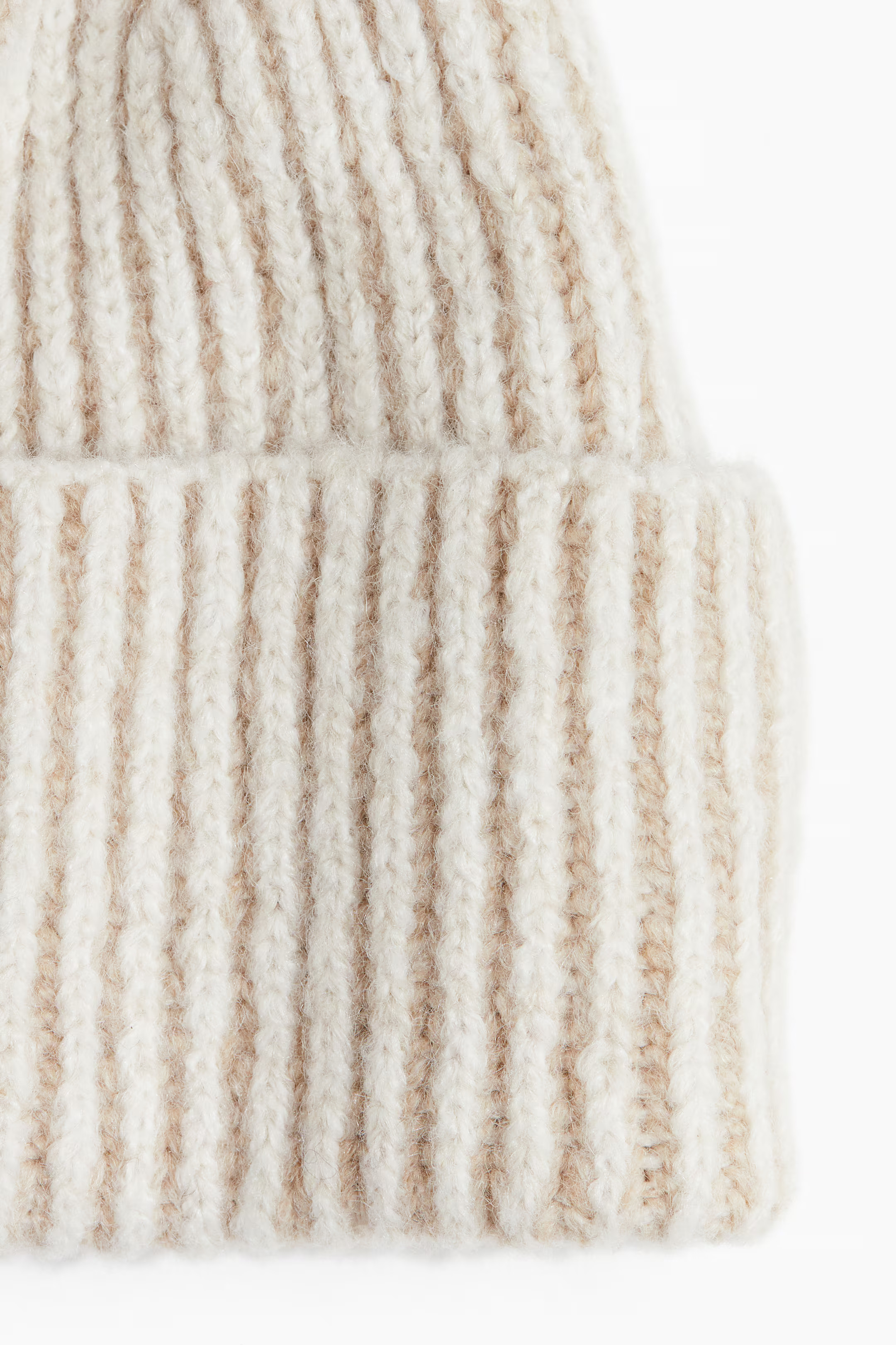 Knit Beanie - Cream/beige - Men | H&M US | H&M (US + CA)
