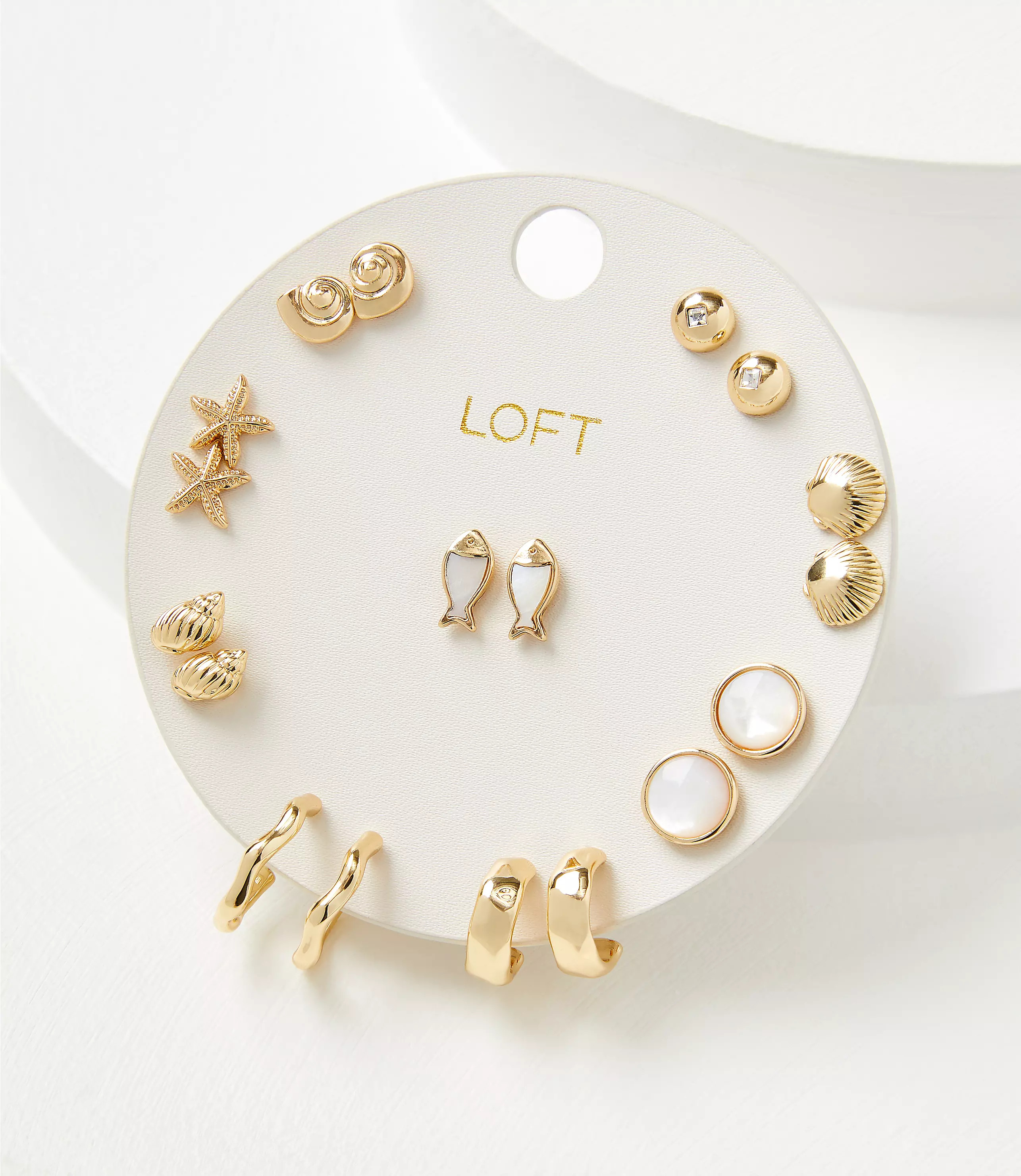 Seaside Stud Earring Set | LOFT