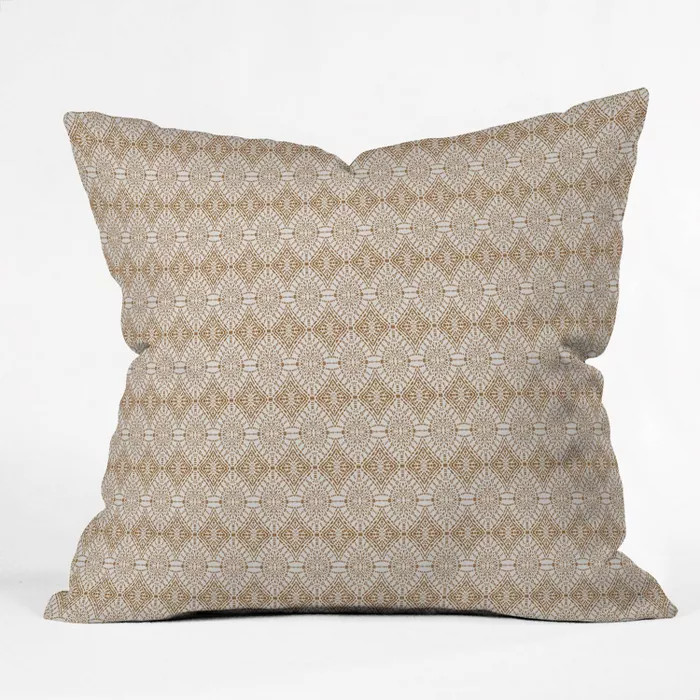 16"x16" Holli Zollinger Sahara Geo Throw Pillow Gold - Deny Designs | Target