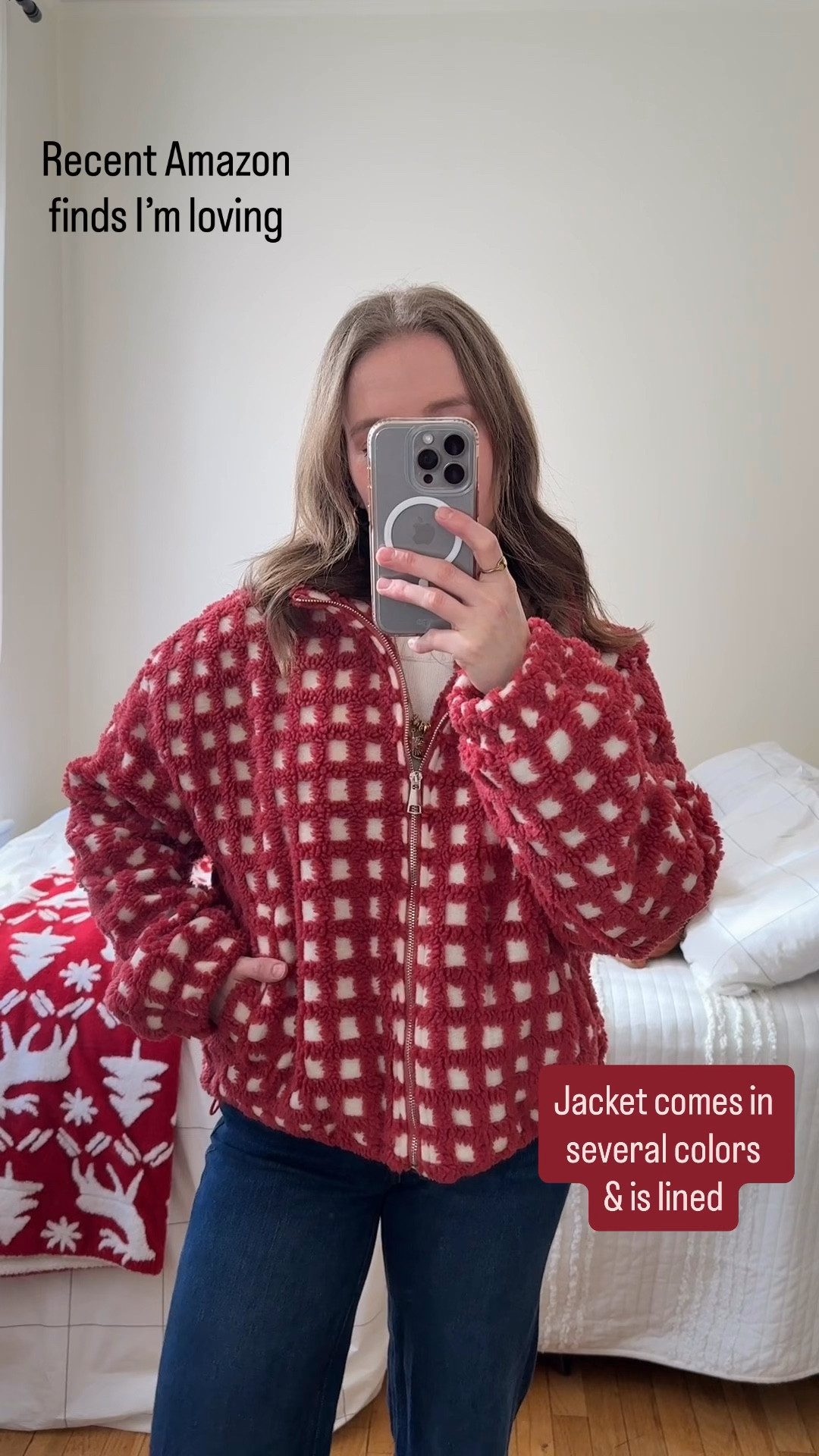 Amazon cozy find! Love this printed lined jacket runs big size down #amazonfashion

#LTKFindsUnder50 #LTKSaleAlert