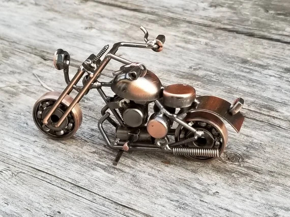 Motorcycle, harley, gifts for him, dirtbike, upcycled motorcycle, motorcycle gift, biker gift, mo... | Etsy (US)
