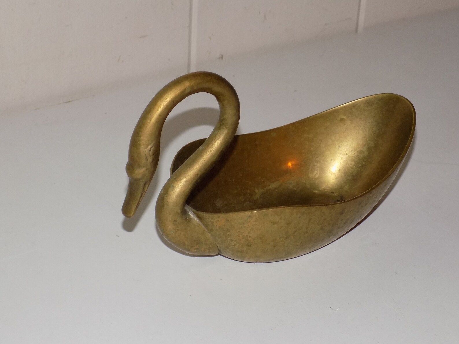 Vintage Brass Swan Dish Trinket Bowl | Etsy (US)