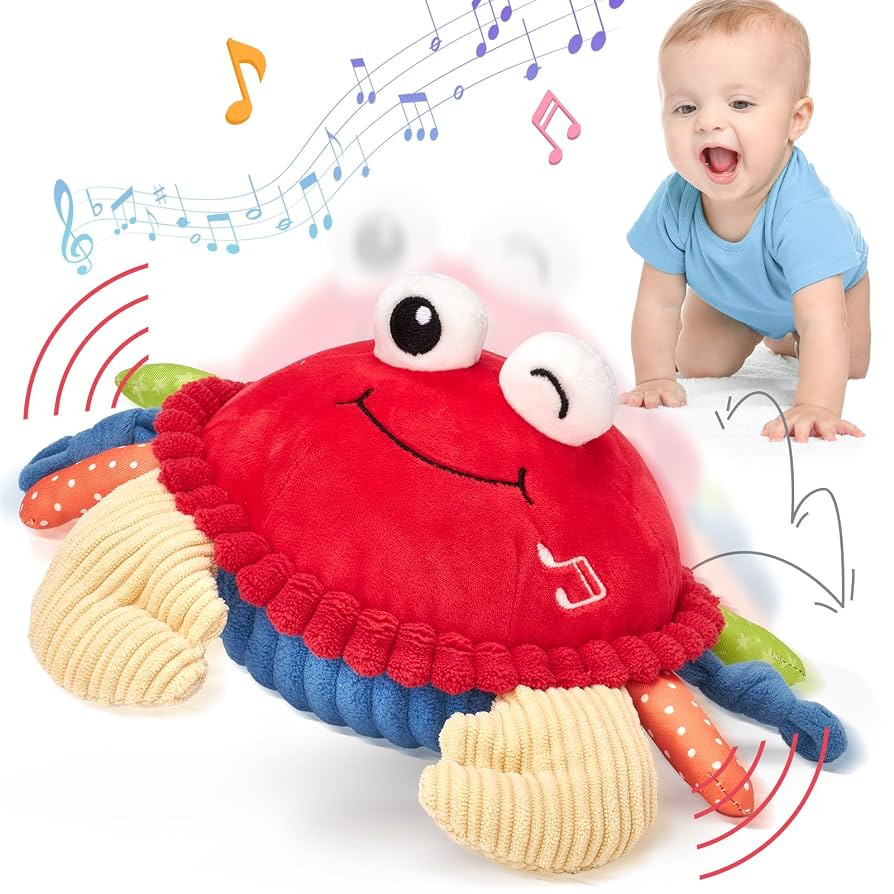 hahaland Baby Toys 12-18 Months - Upgraded Crawling Musical Dancing Walking Moving Bouncing Learn... | Amazon (US)