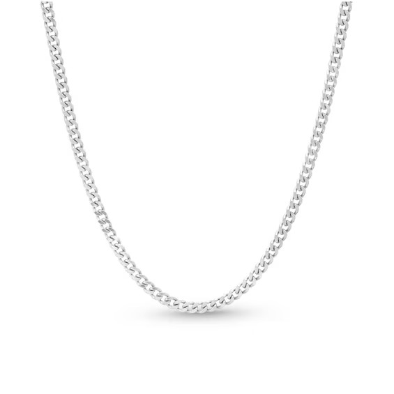 Solid Curb Chain Necklace Sterling Silver 20" | Kay Jewelers