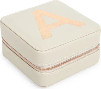 Initial Zip Square Jewelry Box | Nordstrom