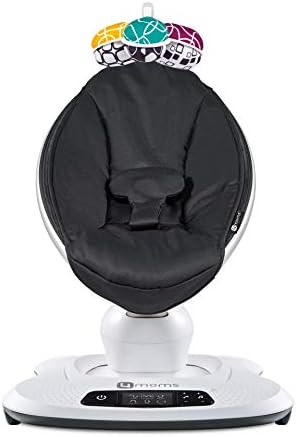 4moms mamaRoo 4 Baby Swing, Bluetooth Baby Rocker with 5 Unique Motions, Smooth, Nylon Fabric, Bl... | Amazon (US)