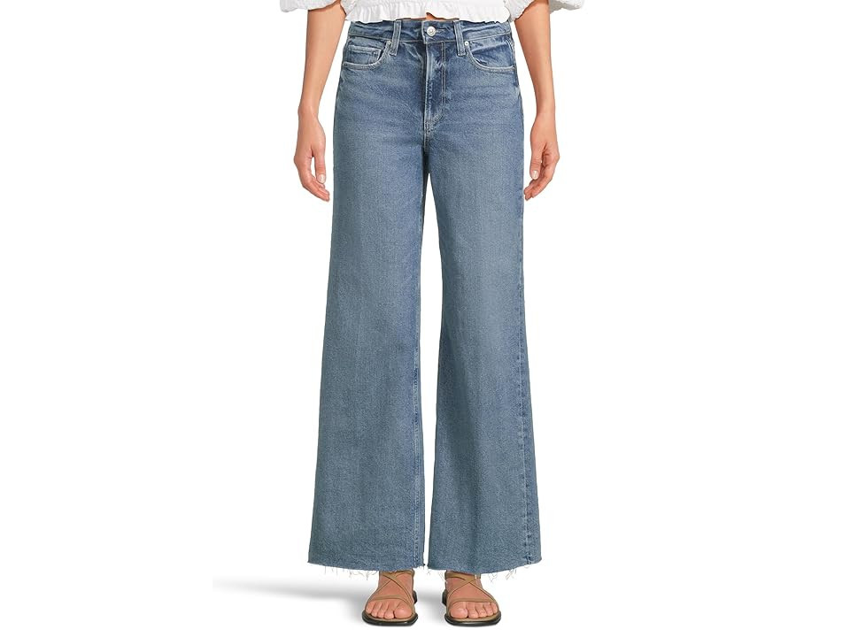 Paige Anessa 31In Raw Hem Women's Jeans Jam Session : 29 31, Cotton/Denim/Elastane | Zappos