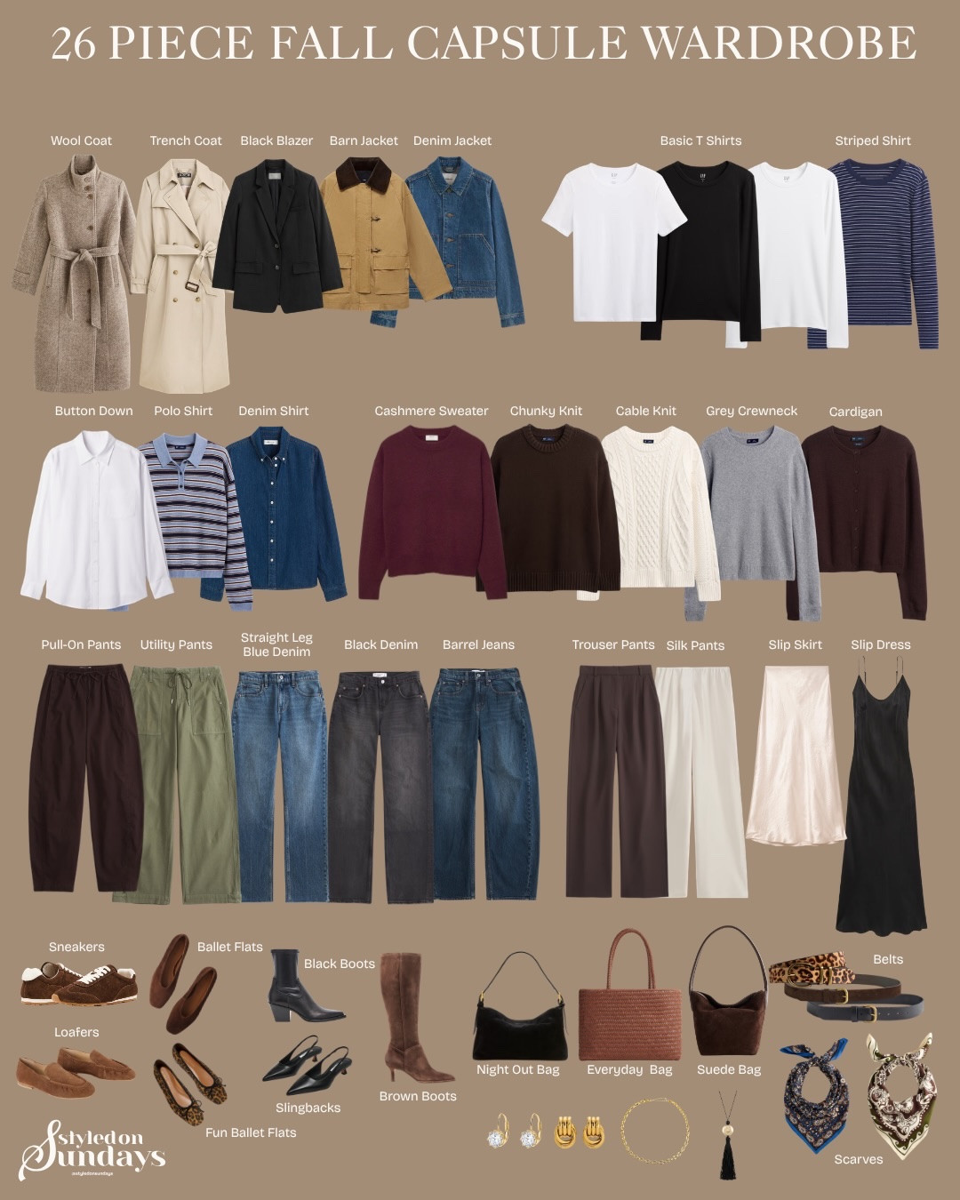 It’s here!!! My 26 piece fall capsule wardrobe! Everything you need to make hundreds of outfits this fall. From play dates and school drop off, staying at home or going to work, weekend events, special occasions, and everything in between. This is your solution to having no idea what to wear!

**it won’t let me link everything in one post so see part 2 

#fallcapsule #capsulewardrobe #fallootd
