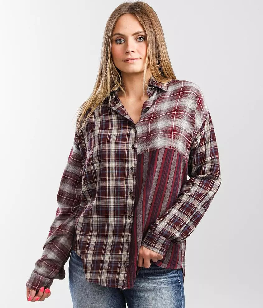 Mixed Plaid Shirt | Buckle
