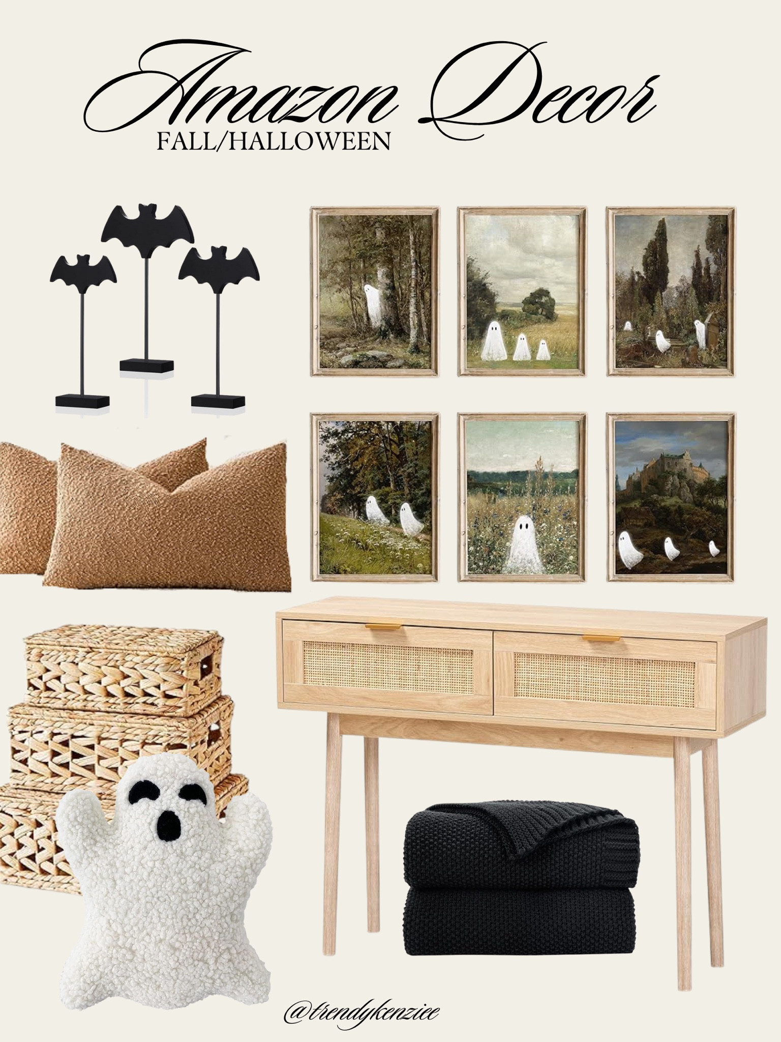 Neutral Amazon Home Decor for 2024 - sherpa ghost pillow - ghost photo frames - sherpa fall pillows 

#LTKHome #LTKSeasonal #LTKFallSale