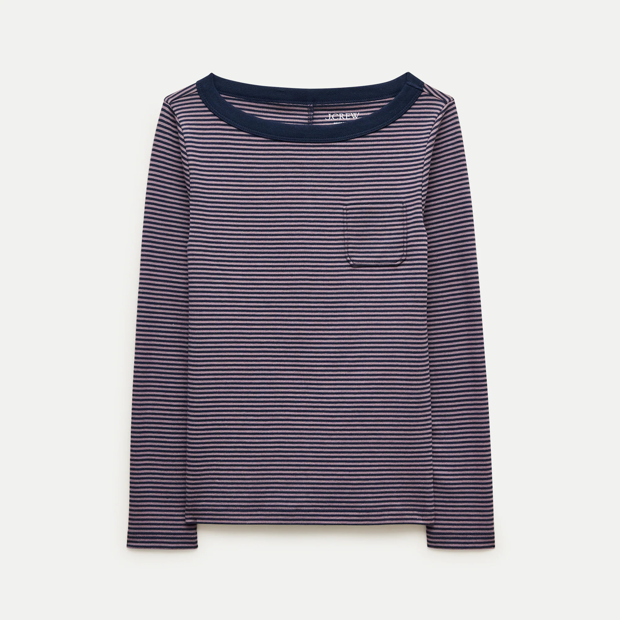 Perfect-fit three-quarter sleeve T-shirt in stripe | J. Crew US