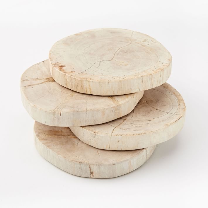 Petrified Wood Coasters (Set of 4) | West Elm (US)