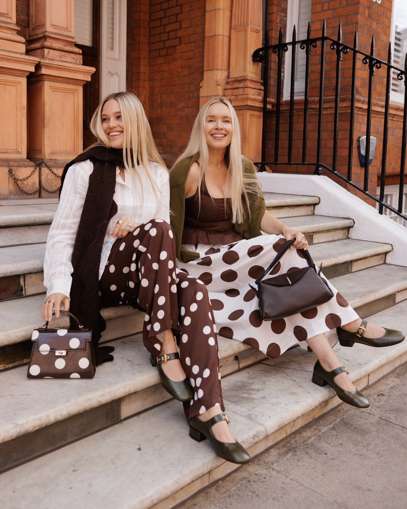 Two of our fave autumn trends: chocolate brown and polka dots 🤎

Autumn outfit, autumn style, polka dot skirt, polka dot trousers, scarf, Mary Jane’s, olive green, suede bag

#LTKautumn #LTKbag #LTKFashionMonth