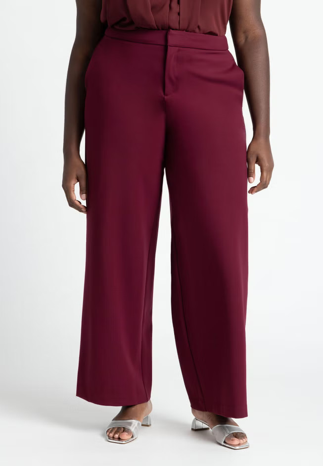 The Ultimate Stretch Wide Leg Pant | Eloquii