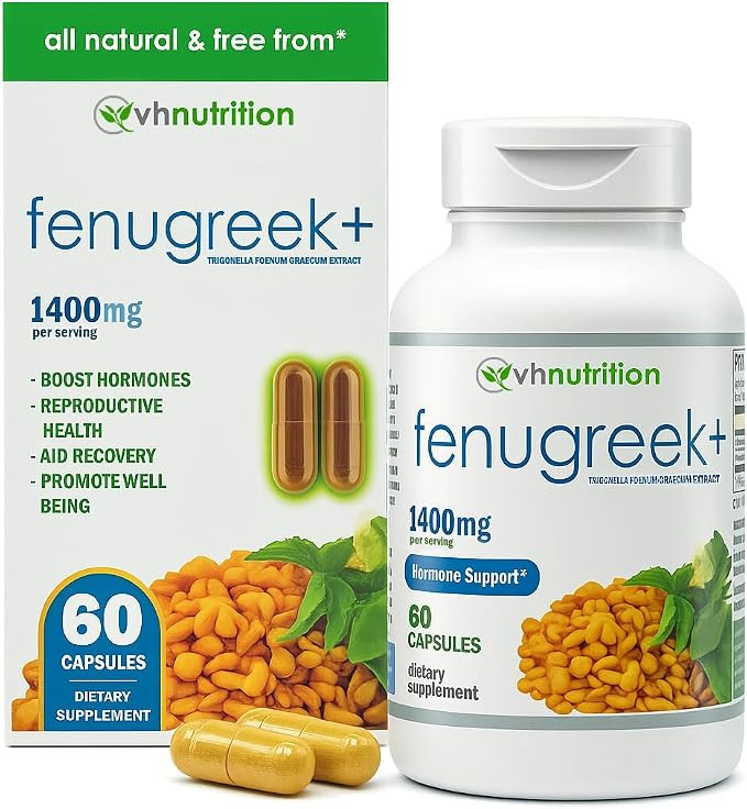 Fenugreek+ | 1400mg Extra Strength Fenugreek Capsules | Hormonal Balance and Energy Support Suppl... | Amazon (US)