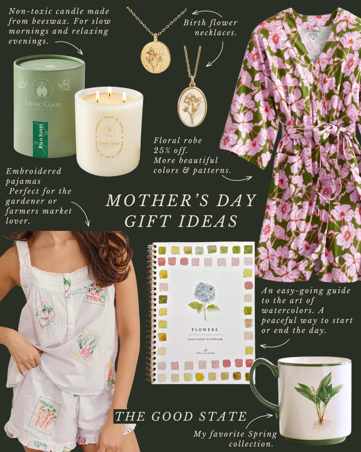 This collection is for those who embrace the slowed down rhythms on an early morning. For the ladies who linger with a cup of coffee in one hand and a journal in the other. For the ones who take notice of the sunlight dancing through the windows and breathes deep the aroma of freshly ground coffee as it’s prepared for the french press. This collection is for those who enjoy matching pajama sets and have one too many coffee mugs (if having too many is even possible). This is for those who are slowing down—even if just internally—in whatever season of life they find themselves in. This is for you☀️

The good state, Lauren England, Amazon, Vera Bradley, Mother’s Day gift idea, Mother’s Day, slow mornings, Emily lex, pottery barn, beauty, clean beauty, chappywrap, stationary, spring fashion, printfresh, coffee mugs, kitchen, living room, spring, Easter basket, Easter, spring home, 

#LTKStyleTip #LTKFindsUnder50 #LTKSaleAlert