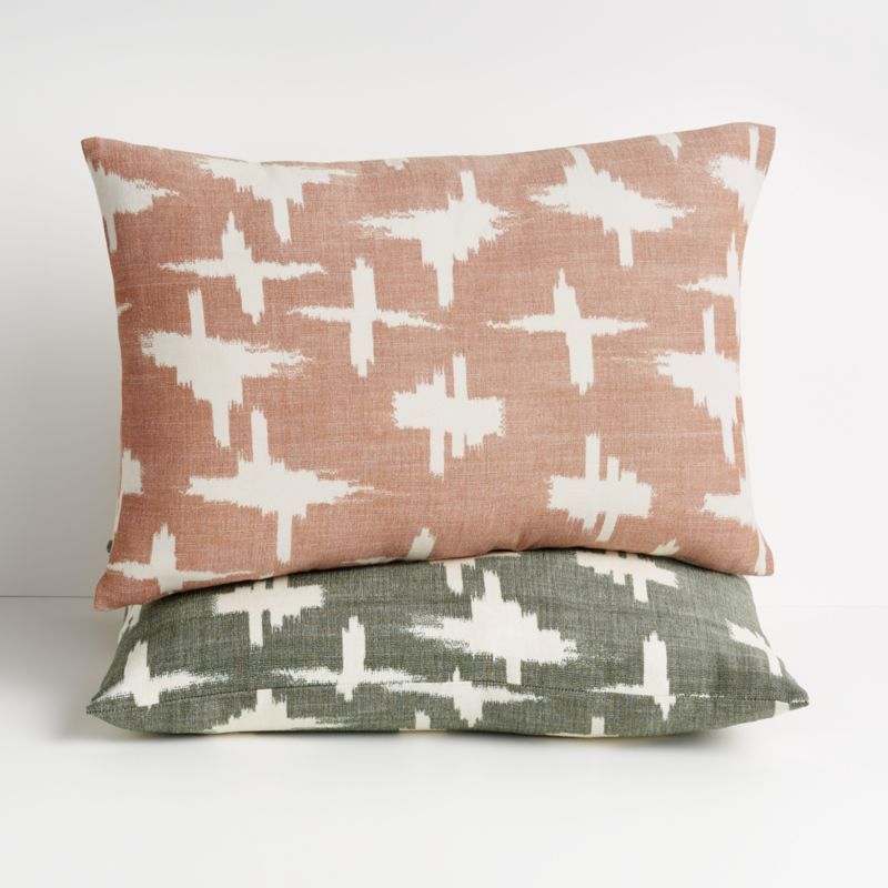 Sirocco 22"x15" Pillows | Crate and Barrel | Crate & Barrel