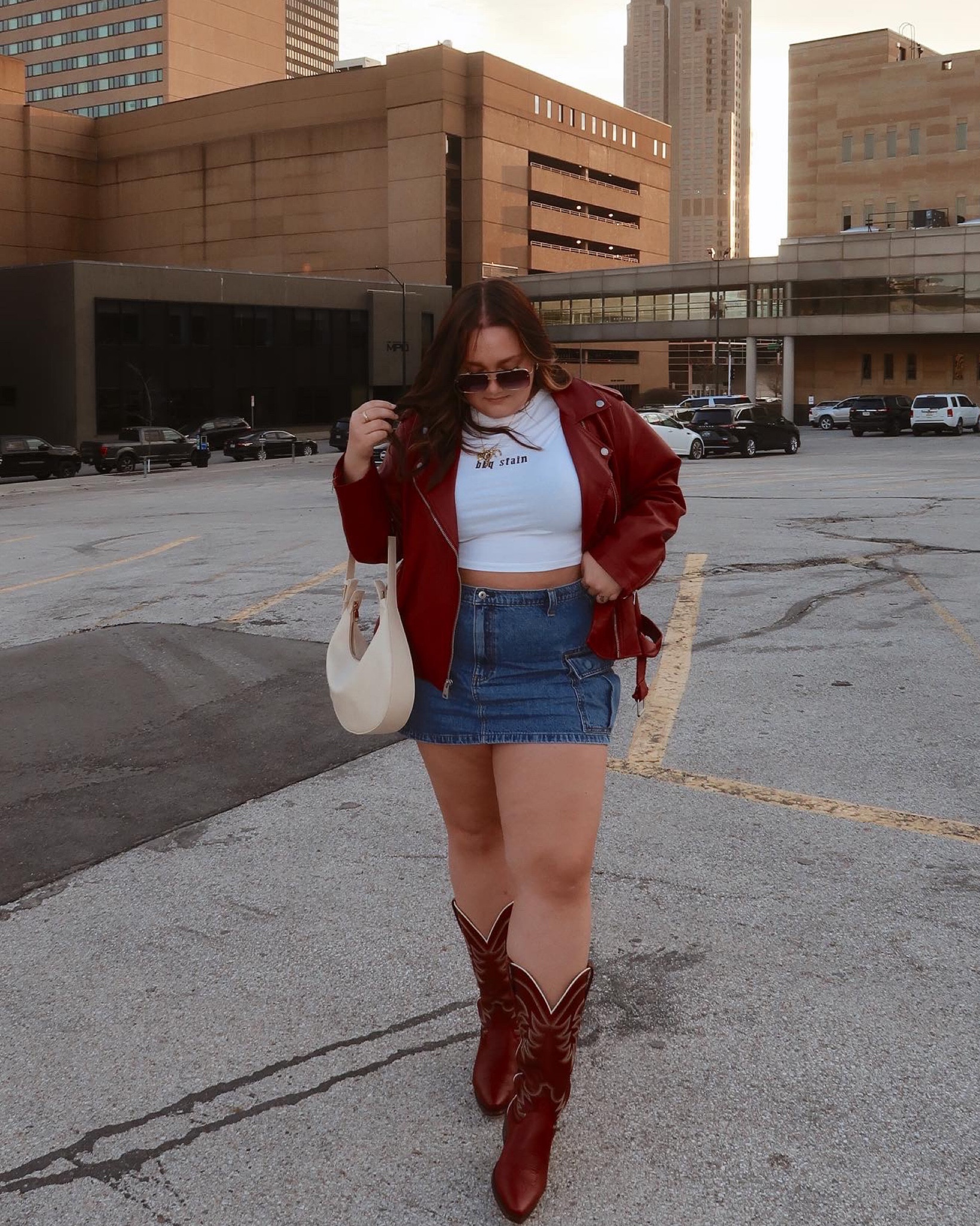 Country concert outfit!! Size 2X jacket, xxl tee, 34 skirt and 10.5 boots

#LTKstyletip #LTKFestival #LTKplussize