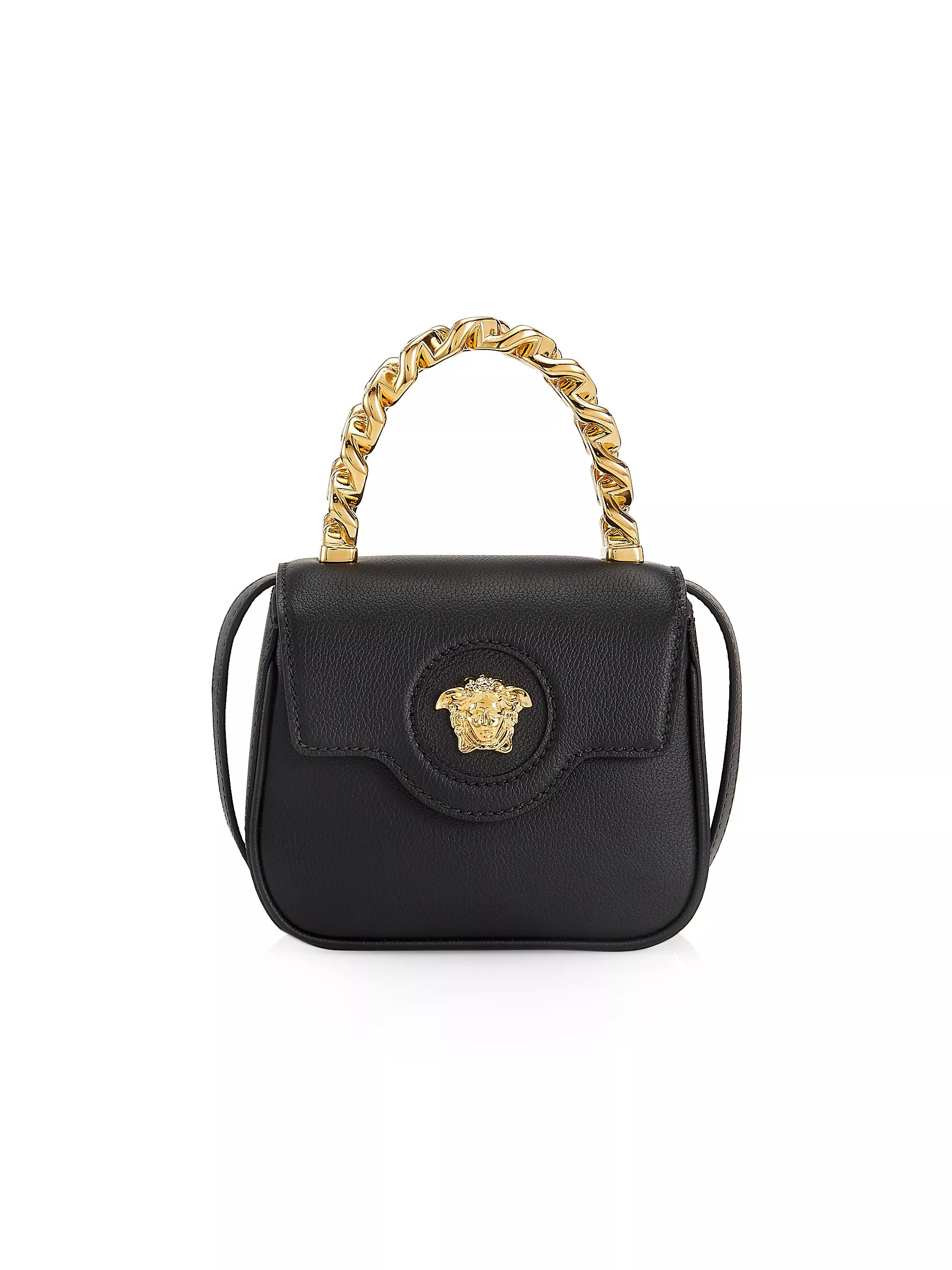 Mini La Medusa Chain Leather Top Handle Bag | Saks Fifth Avenue