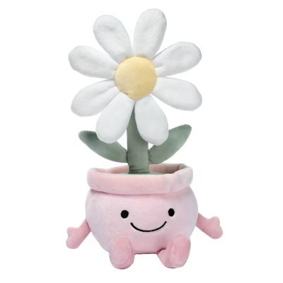 Lambs & Ivy Daisy Dreams Poseable Flower Pot Plush Stuffed Animal Toy: 11" Height, Outdoor Adventure, 0.14 lbs | Target