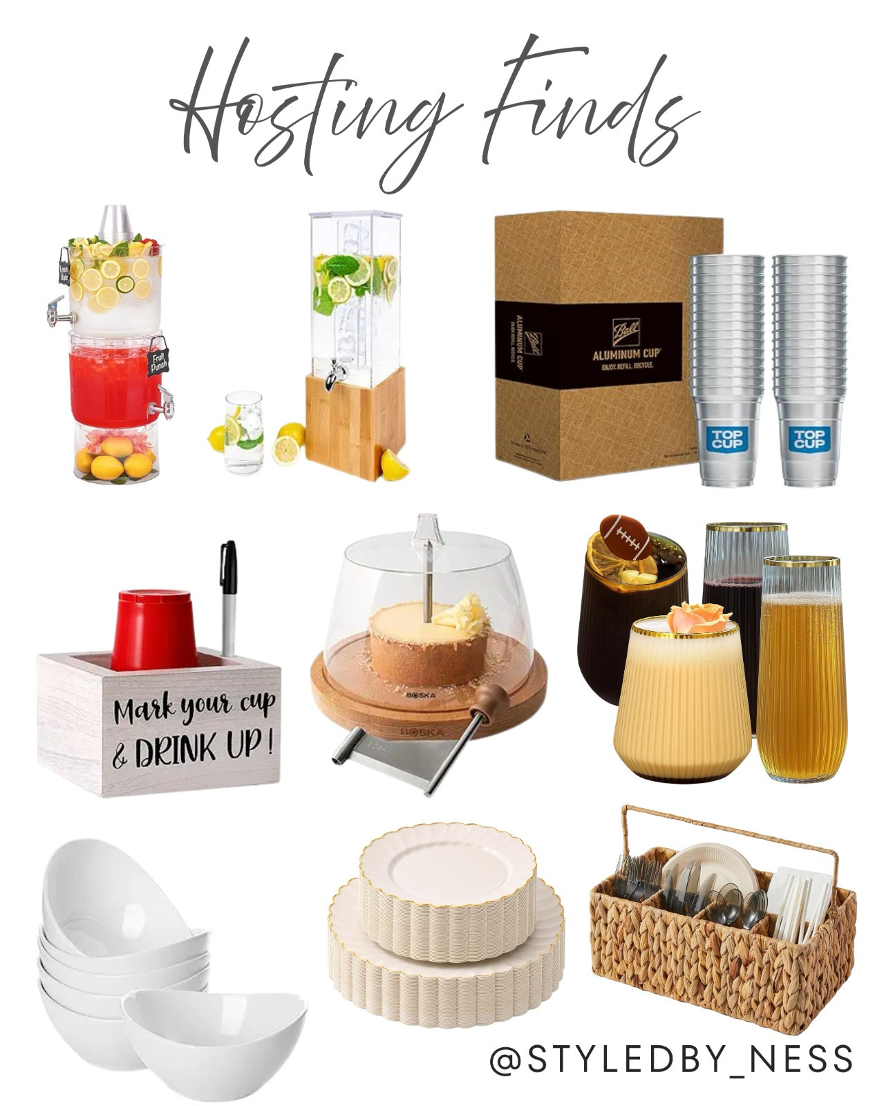 Hosting made easy with these must-have party supplies! From drink dispensers to elegant serving bowls, everything you need for a perfect gathering. #PartyEssentials #AmazonFinds 

 #LTKdayinmylife #LTKU #LTKHome