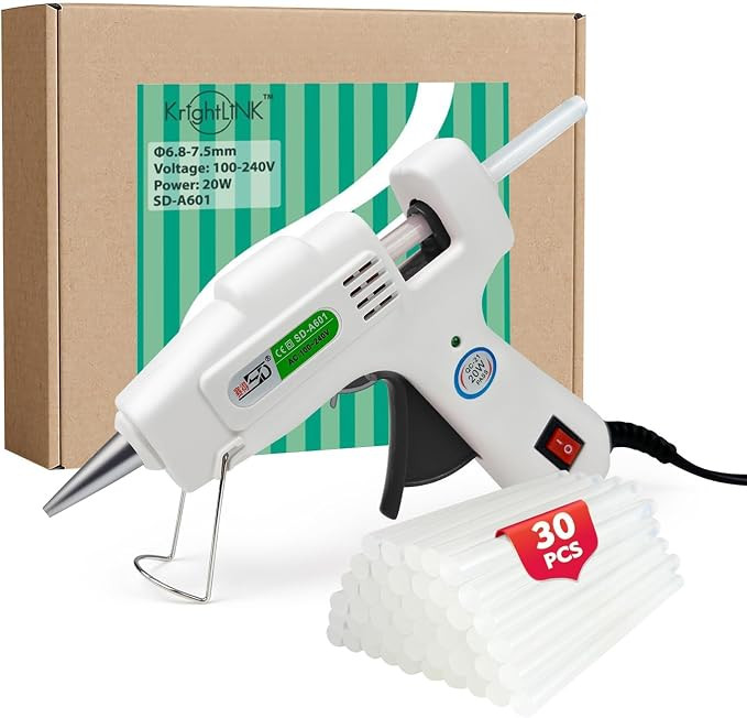 Mini Hot Glue Gun Kit with 30 Glue Sticks 20w Fast Preheating | Amazon (US)