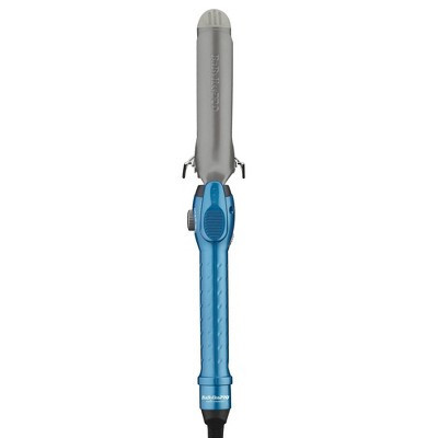 BaBylissPRO Nano Titanium Spring Curling Iron - Blue - 1.25": Hair Styling, Curling, All Hair Types, 450 Max Heat | Target