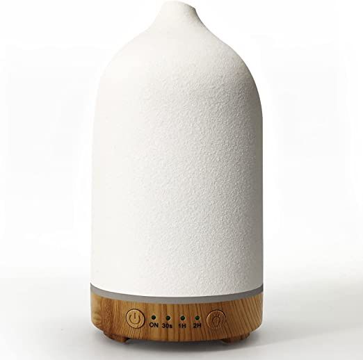 Vasysvi Essential Oil Diffuser Humidifiers,Aromatherapy Diffuser, Ceramic Wood Grain Diffusers fo... | Amazon (US)
