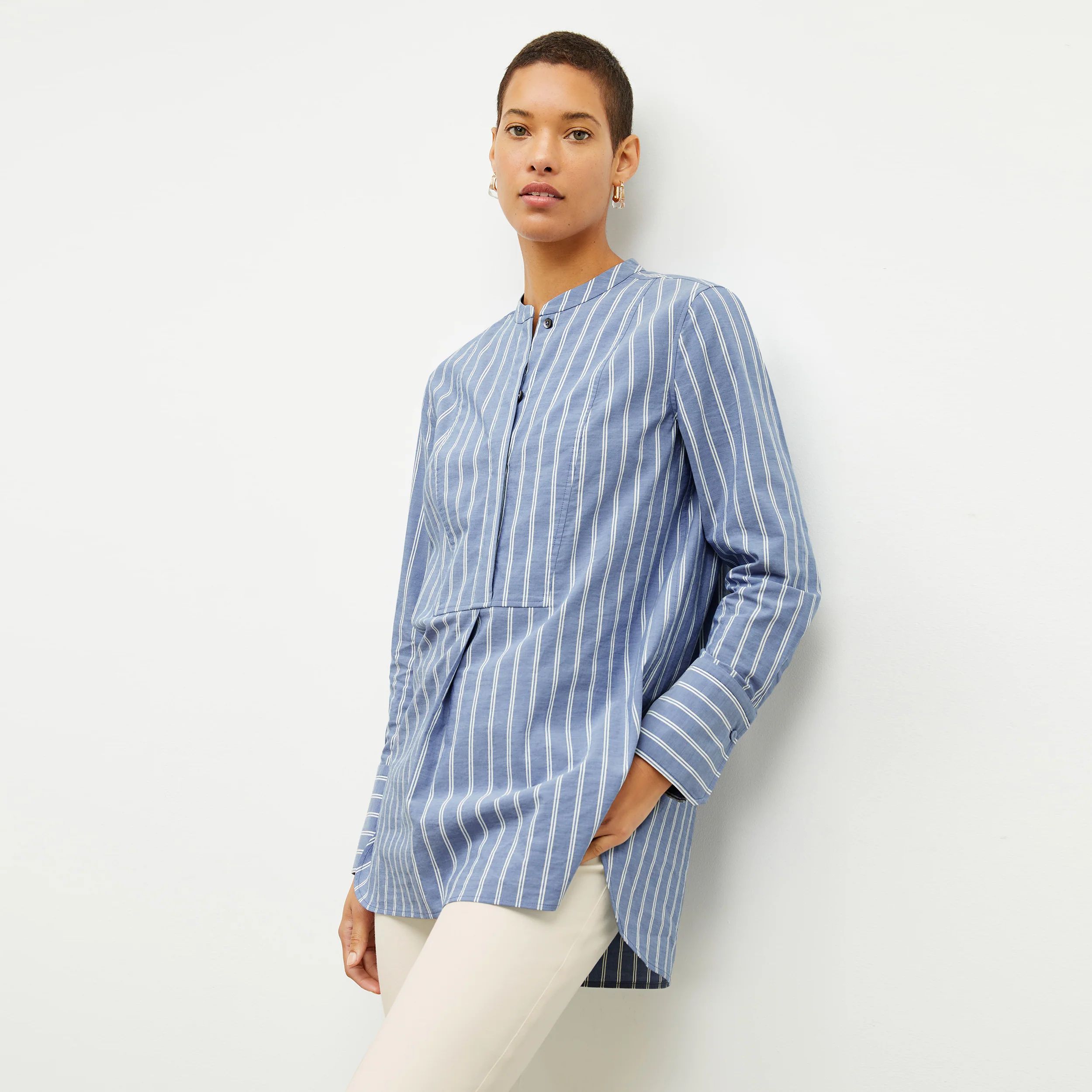 The Nichols Shirt - Poplin Stripe | MM LaFleur