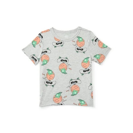 Wonder Nation Toddler Boys Short Sleeve Print T-Shirt, Sizes 18M-5T | Walmart (US)