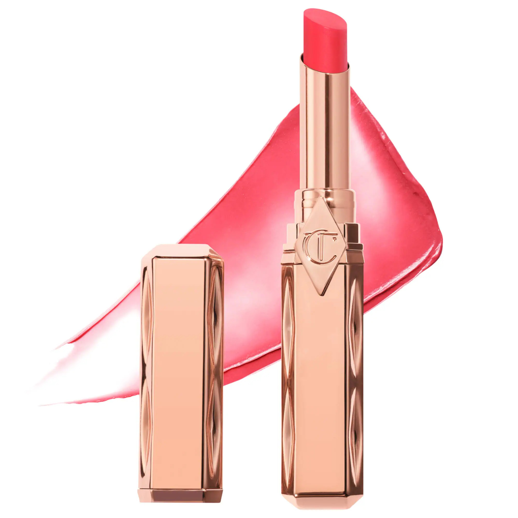 Charlotte Tilbury Pillow Talk Long Lasting Blush Balm Sheer Lip Tint Cherry Talk 0.07 oz/2 g | Sephora (US)