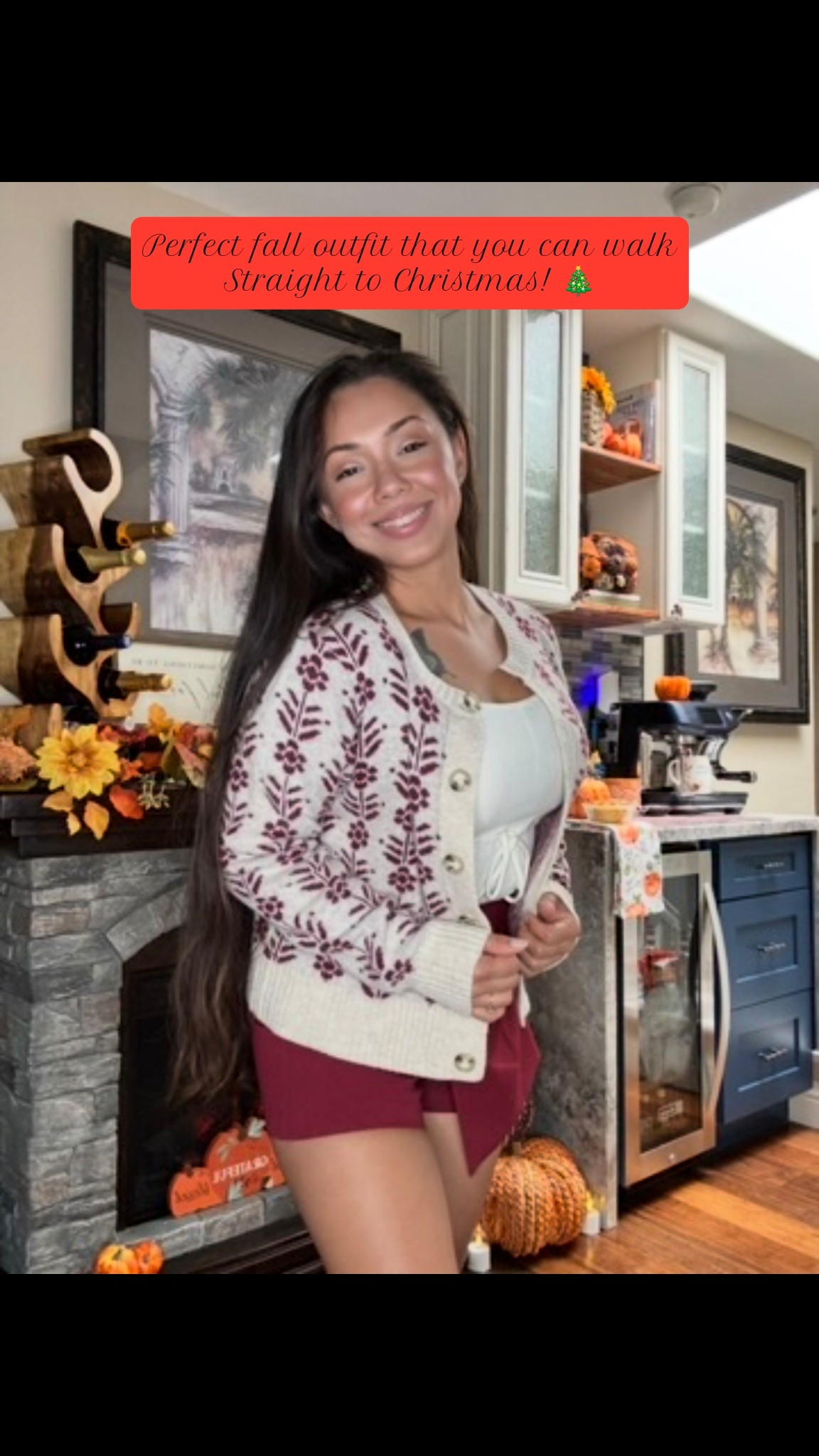 Perfect fall/holiday outfit. The cardigan is so comfortable. The skort is stretchy!

#LTKStyleTip #LTKHoliday #LTKPetite