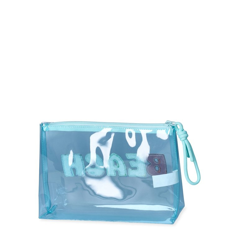 No Boundaries Women's "Beach" Graphic Beach Pouch - Salt Water | Walmart (US)