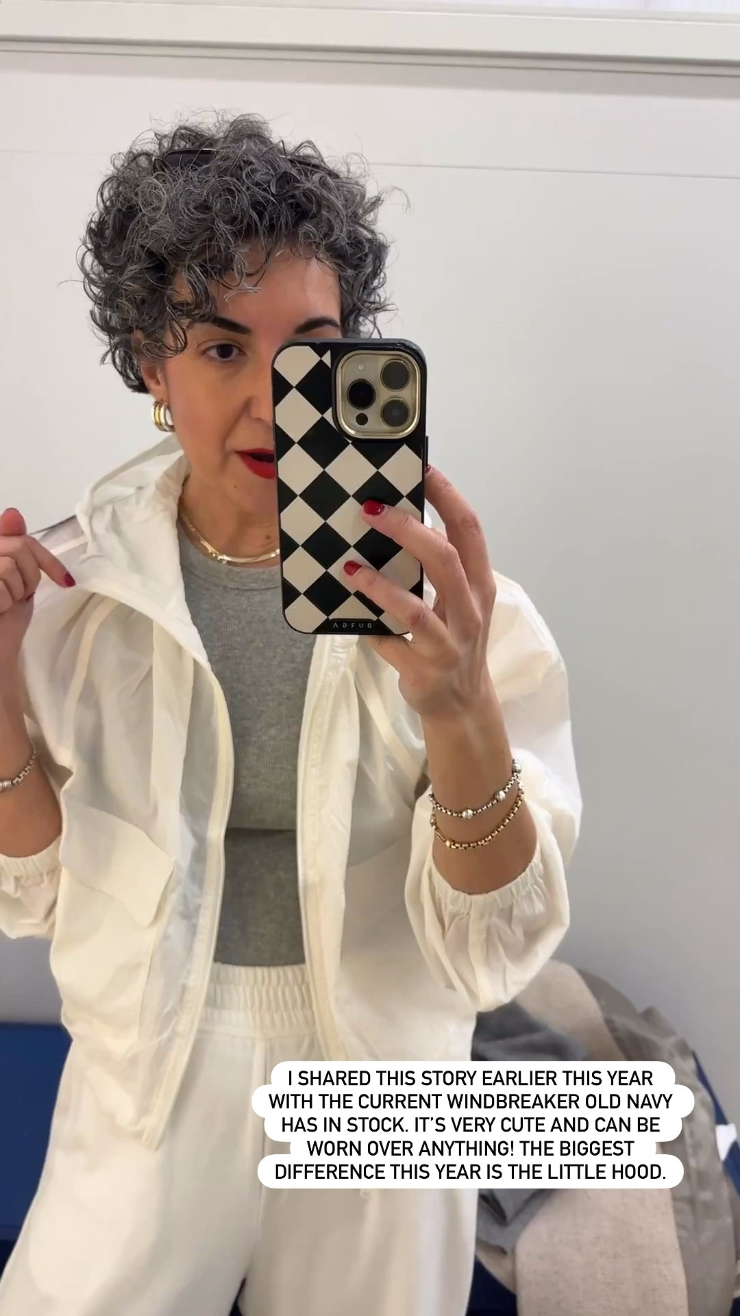 Shared this little jacket earlier this year from the fitting room. It’s so cute and can be worn over anything! It’s the current version of my sheer windbreaker.

#LTKSaleAlert