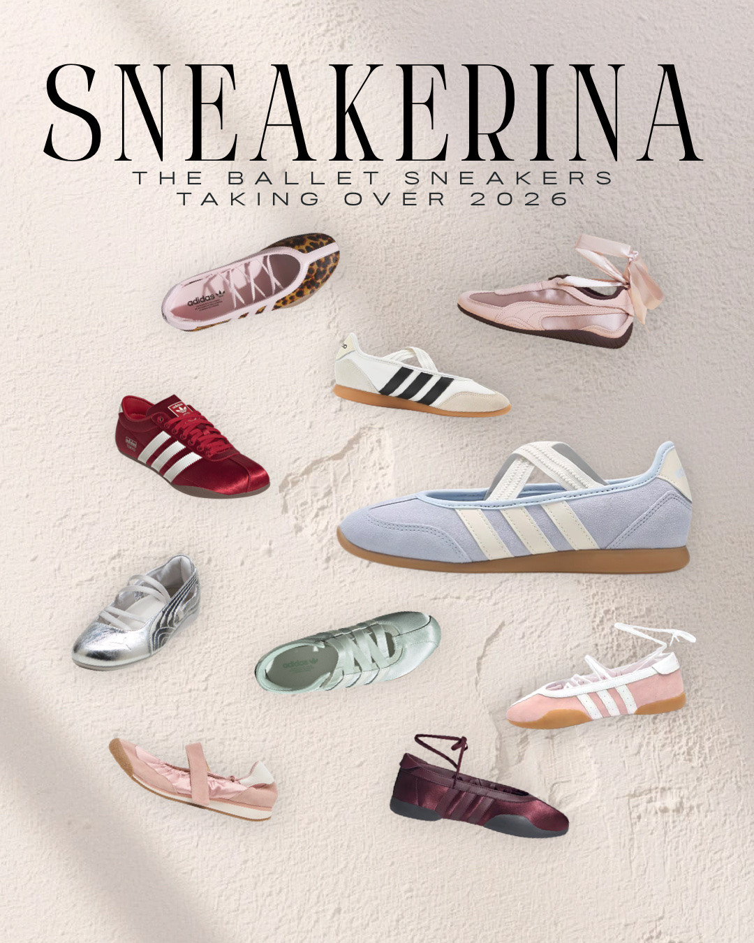 The Sneakerina Trend 🩰👟

Ballet sneakers are taking over 2026, and I found the styles worth shopping; from Adidas + Puma sneakerinas to affordable Amazon ballet sneaker lookalikes.

Think ballet flat meets retro sneaker: feminine, sporty, comfortable, and surprisingly easy to style with barrel pants, wide-leg pants, skirts, track pants, shorts + your everyday basics.

I linked my favorite sneakerinas + affordable look-for-less finds here. 🤍

#Sneakerina #BalletSneakers #SneakerTrend #FallShoes #FallFashion2026 #AmazonFashion

#LTKootd #LTKOver40 #LTKmomlife