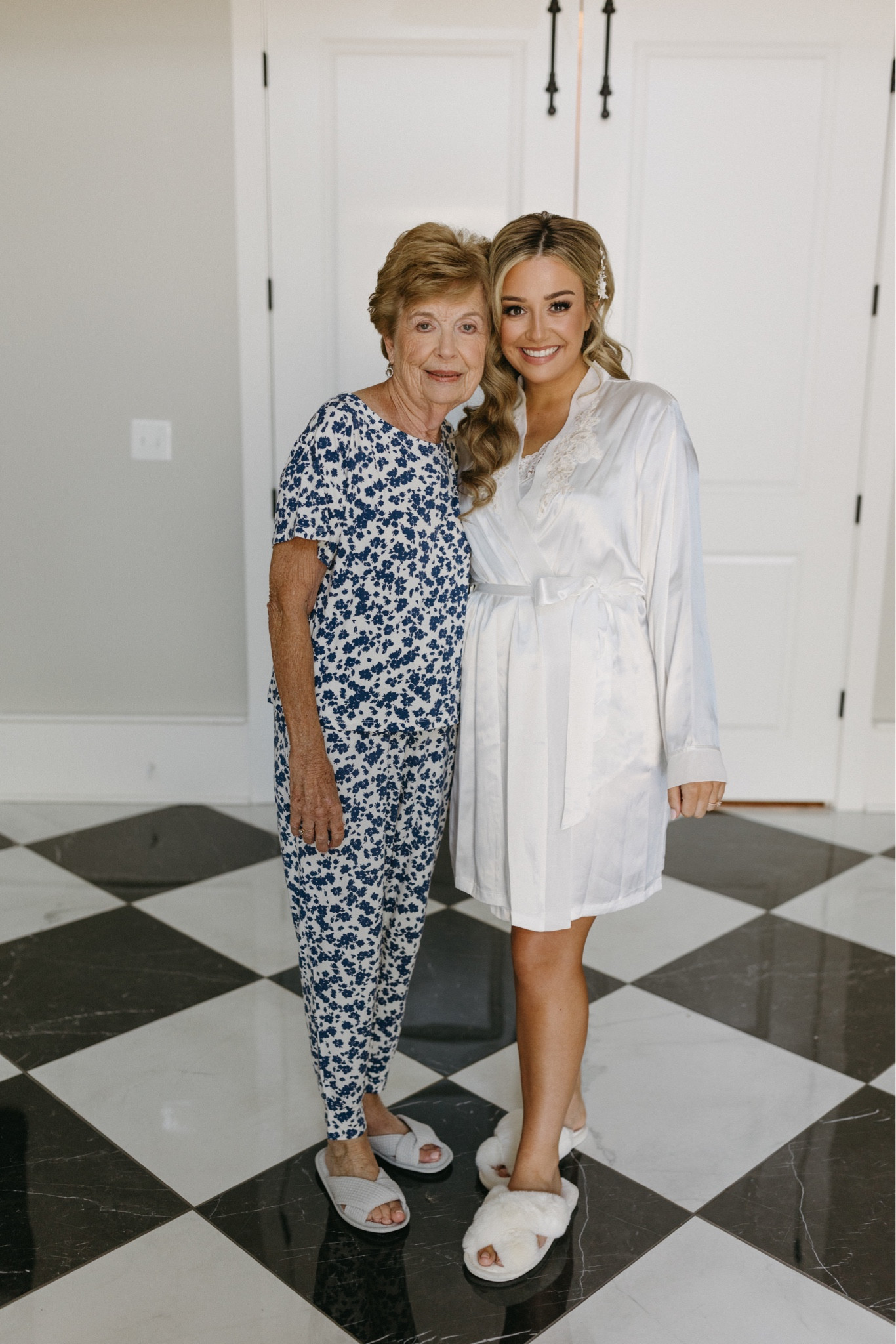 wedding day🤍

bride, bridal, grandmother of the bride, pajamas, robe, getting ready, venue, summer, white outfit, pajamas 

#LTKunder100 #LTKwedding #LTKFind