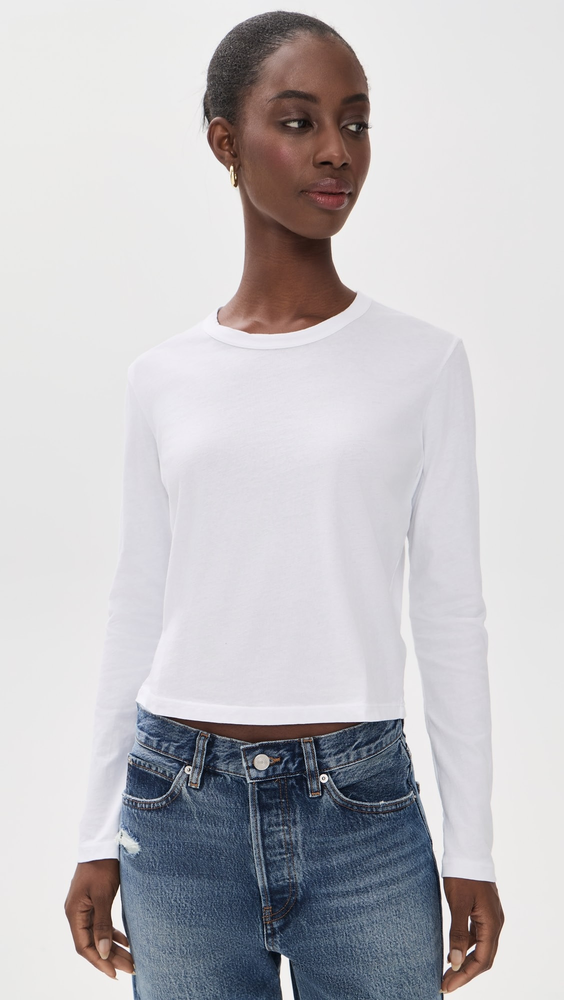 James Perse Shrunken Crew Neck Tee | Shopbop | Shopbop