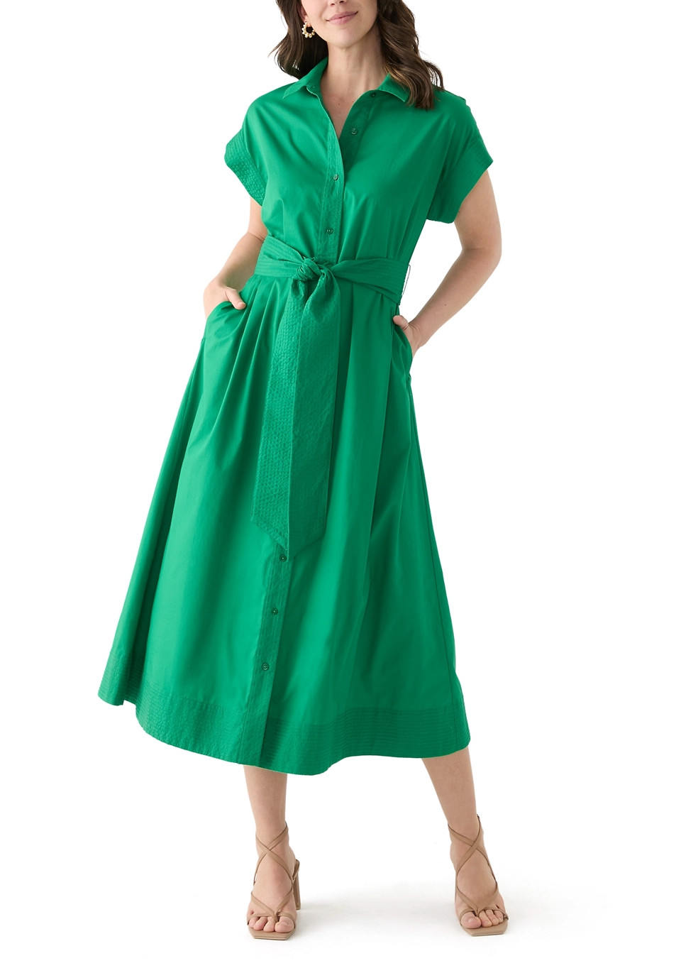 Women's Belted Midi Dress | Belk
