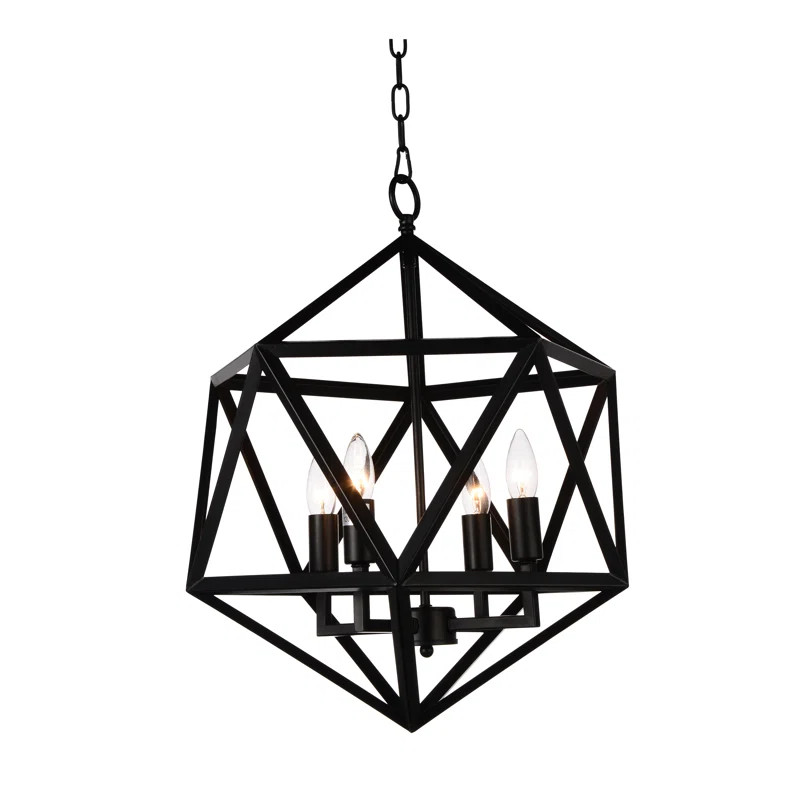 Loomis 4-Light Foyer Geometric Chandelier | Wayfair North America