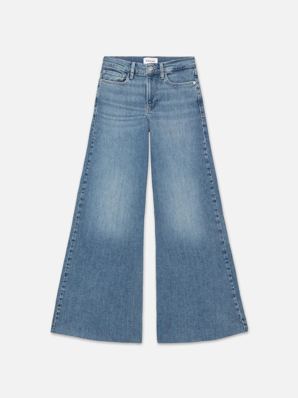 Le Palazzo Crop  in  Daphne Blue | Frame Denim