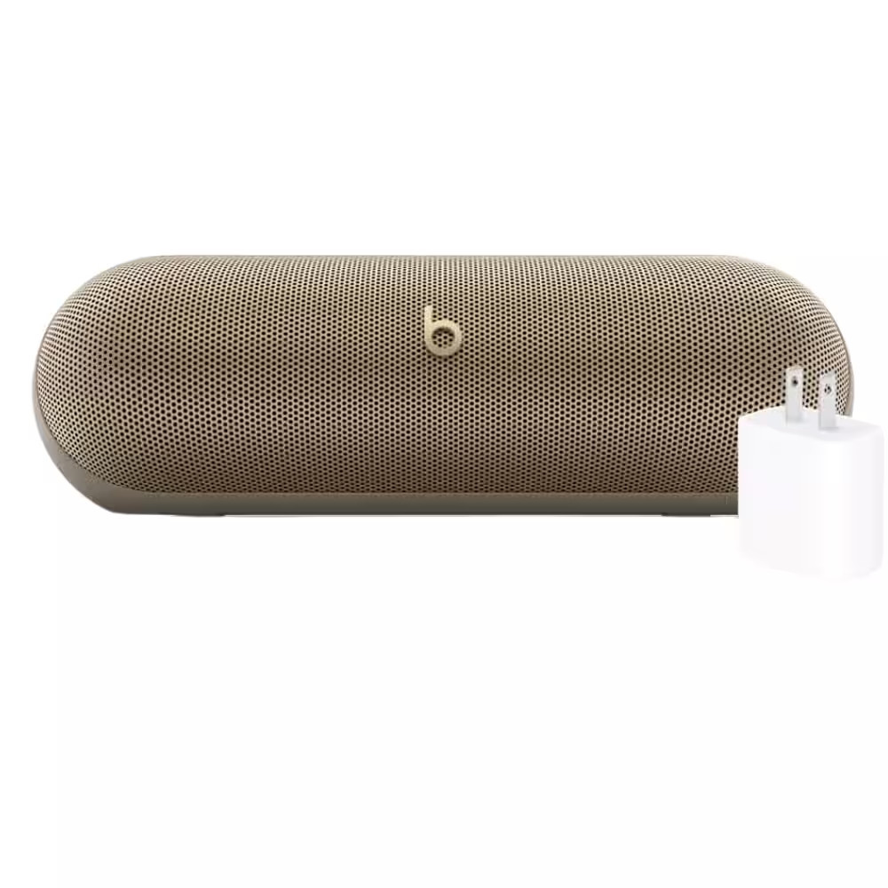 Beats - Pill Portable Wireless Bluetooth Speaker + Power Adapter - Champagne Gold | Best Buy U.S.