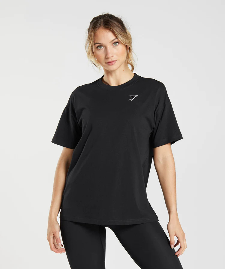 Gymshark Training Oversized T-Shirt - Black | Gymshark US